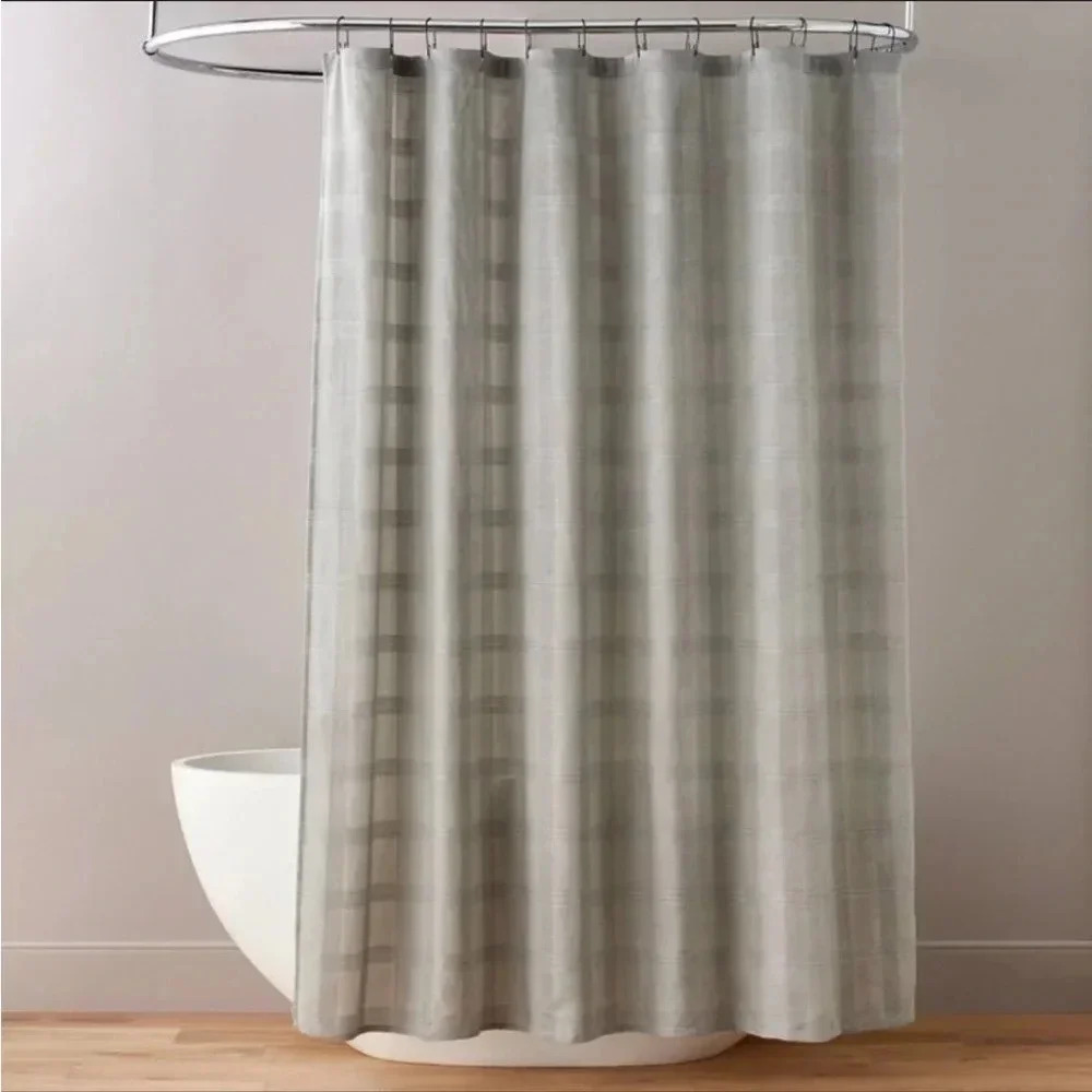 NWT Washed Square Shower Curtain Gray -‎ Hearth & Hand with Magnolia